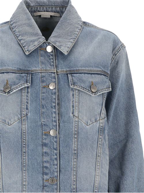 Blue cotton washed denim jacket Stella Mc Cartney | 6D02393SPH564599